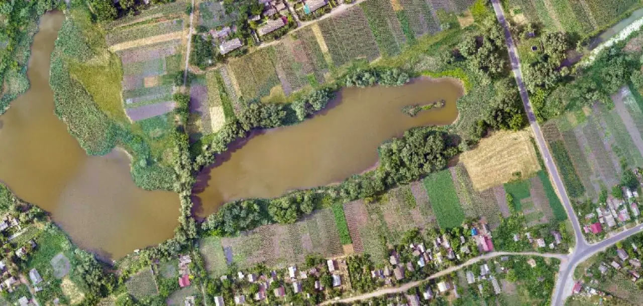 Аерофотозйомка земельної ділянки та створення ортофотоплану для геодезії