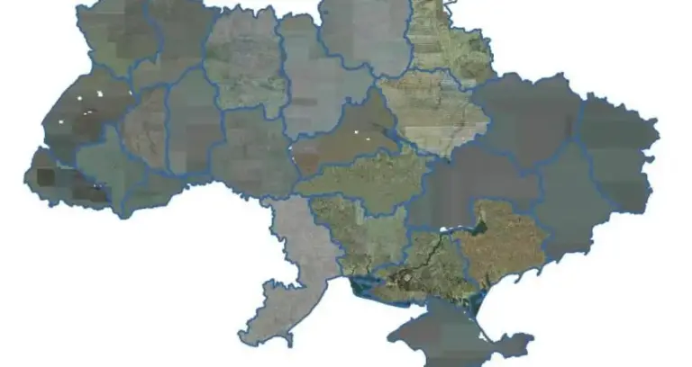 Выкопировка земельного участка в Украине - пример карты территории
