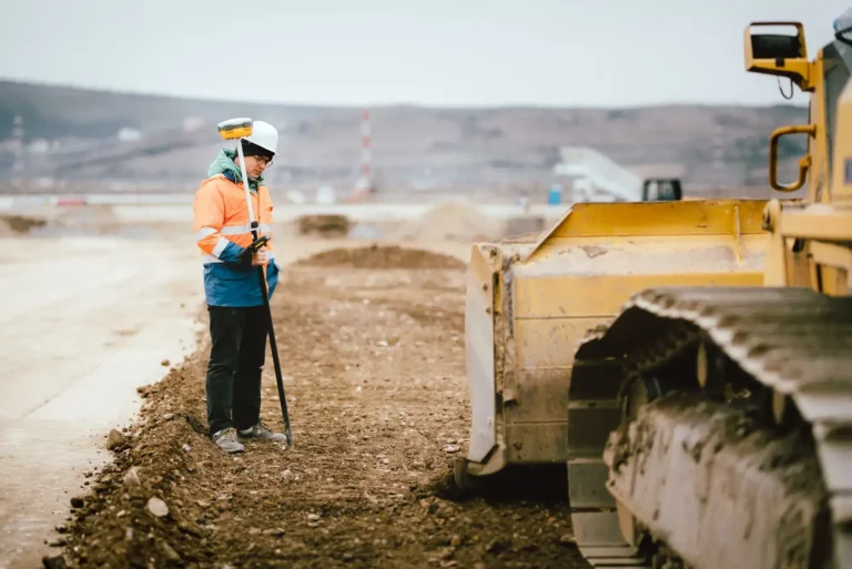 workers building highway