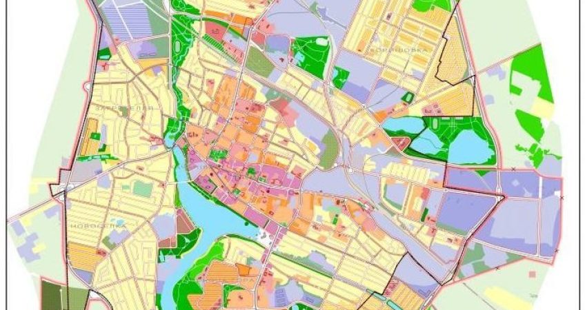 Разбивка генплана